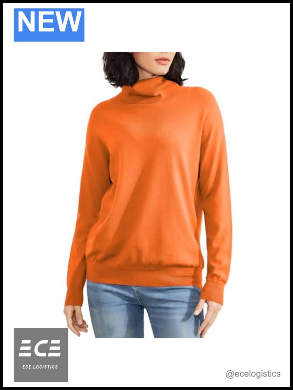 Turtleneck Sweater Long Sleeve Lightweight Knit Pullover Top